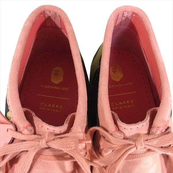 A BATHING APE アベイシングエイプ 20SS 1G23191904 クラークス CLARKS Wallabee BAPE ワラビーベイプ スニーカー マルチカラー系 UK10【新古品】【未使用】【中古】