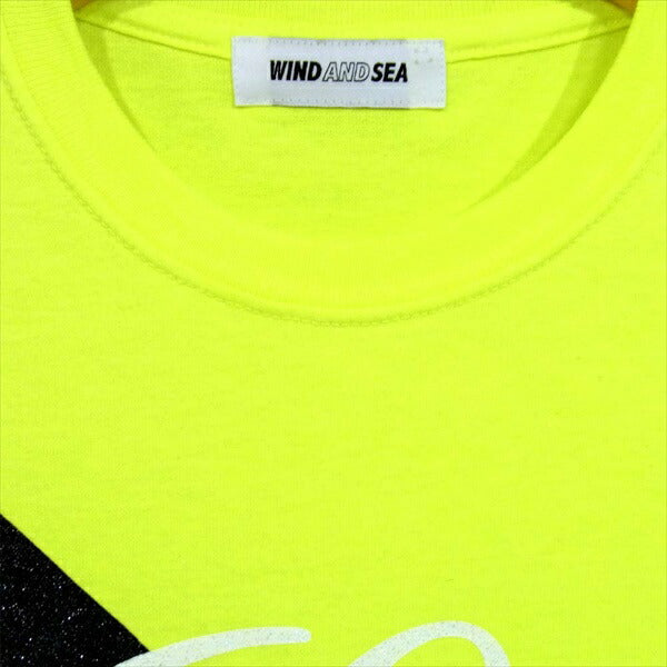 ウィンダンシー サタデーズ ニューヨークシティ SATURDAYS NYC SURF WDS-SAT-ME03 ラメ ロゴ クルーネック Tシャツ イエロー系 S【中古】