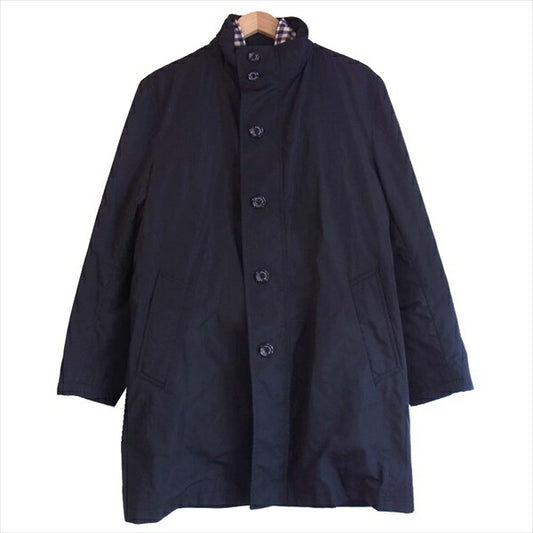 Aquascutum アクアスキュータム 国内正規品 2207451015-99 ナイロン コート ネイビー系 36【中古】