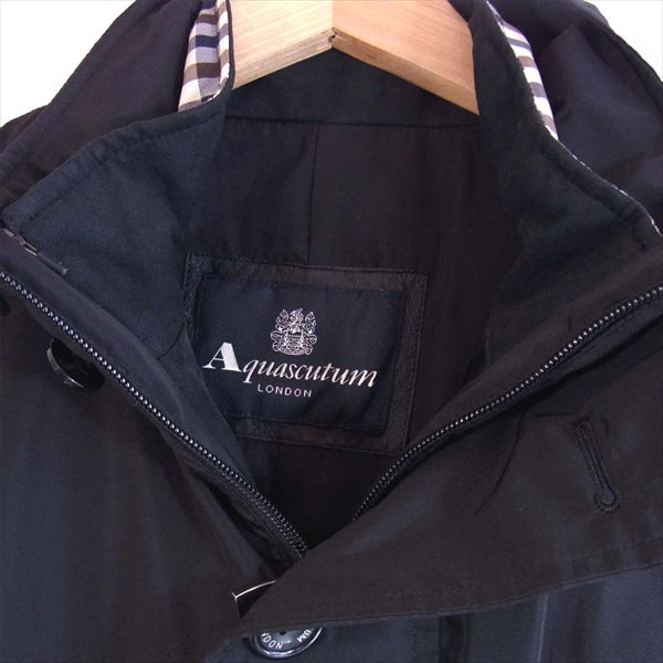 Aquascutum アクアスキュータム 国内正規品 2207451015-99 ナイロン コート ネイビー系 36【中古】