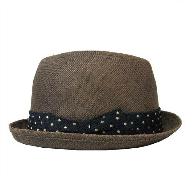 WACKO MARIA ワコマリア 東京 HAT ROCKERS ドット リボン ハット 日本製 帽子 ブラウン系【美品】【中古】