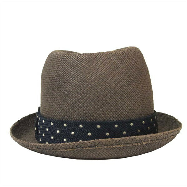 WACKO MARIA ワコマリア 東京 HAT ROCKERS ドット リボン ハット 日本製 帽子 ブラウン系【美品】【中古】