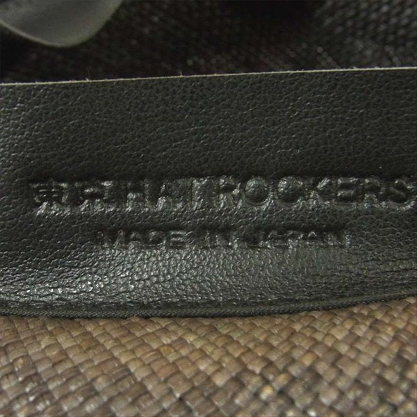 WACKO MARIA ワコマリア 東京 HAT ROCKERS ドット リボン ハット 日本製 帽子 ブラウン系【美品】【中古】