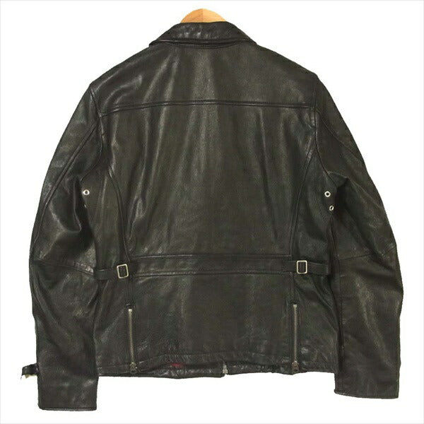 GB SKINS ジービースキンズ GB03BZ34RD 牛革 シングル レザー ジャケット ブラック系 40【美品】【中古】