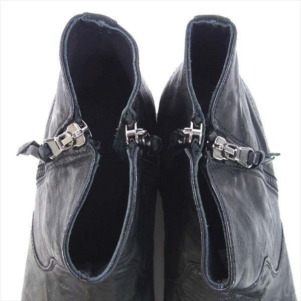 パウエルクス 15325 RODEO サイドジップ ブーツ ブラック系 42【中古】