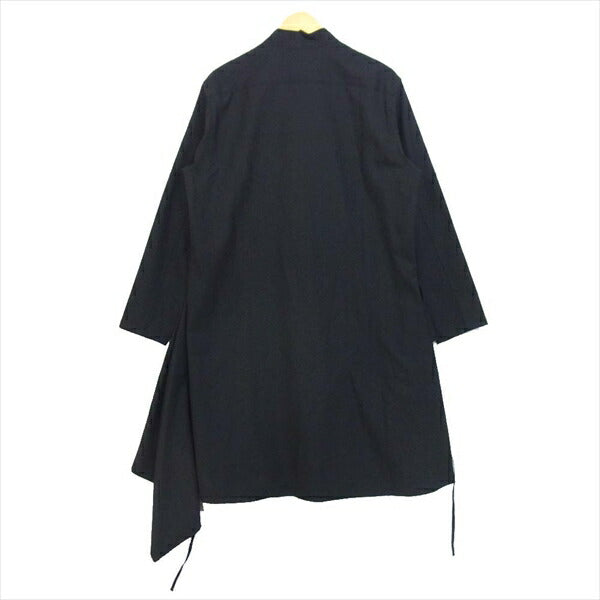 Yohji Yamamoto ヨウジヤマモト Ground Y グラウンドワイ Big Sack cloth GN-B05-100 サック クロス ギャバジン シャツ 黒系 3【新古品】【未使用】【中古】