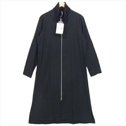 Yohji Yamamoto ヨウジヤマモト Ground Y グラウンドワイ Collar rib Long shirt GC-B06-100 襟 リブ ロング シャツ 黒系 3【新古品】【未使用】【中古】