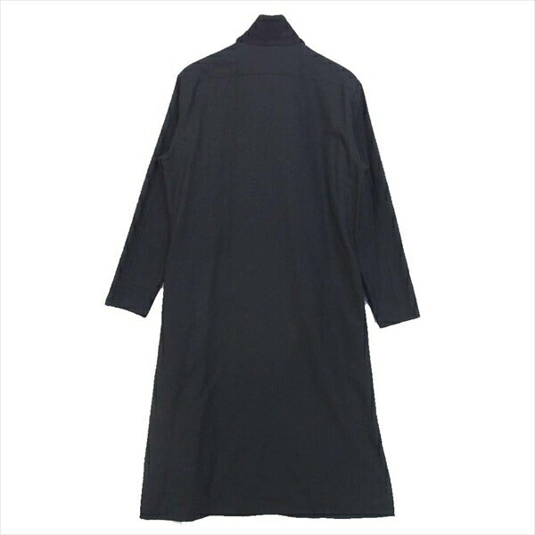 Yohji Yamamoto ヨウジヤマモト Ground Y グラウンドワイ Collar rib Long shirt GC-B06-100 襟 リブ ロング シャツ 黒系 3【新古品】【未使用】【中古】