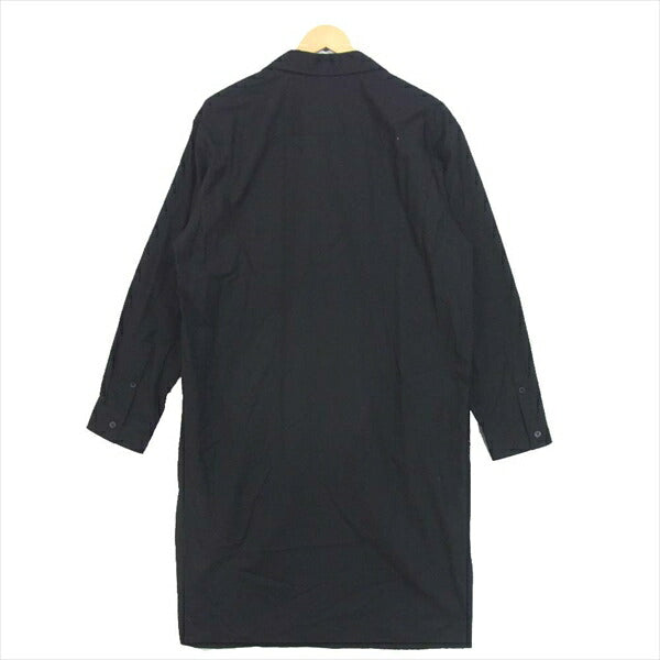 Yohji Yamamoto ヨウジヤマモト 20AW GR-B08-802 ノーフィキシンング ロング シャツ 黒系 3【新古品】【未使用】【中古】