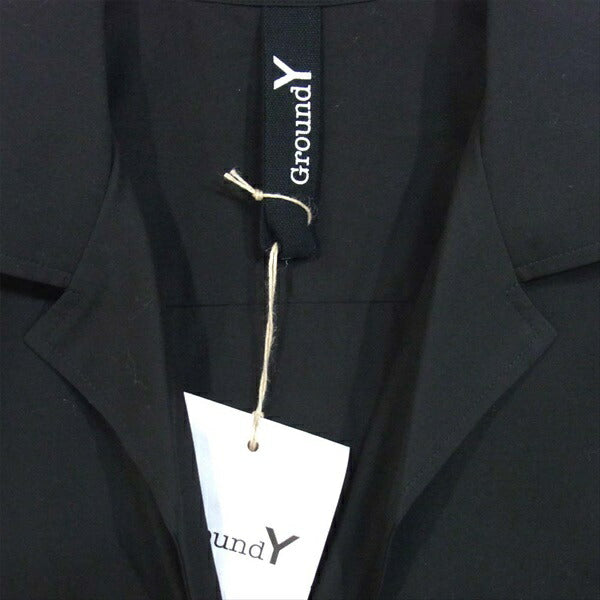 Yohji Yamamoto ヨウジヤマモト 20AW GR-B08-802 ノーフィキシンング ロング シャツ 黒系 3【新古品】【未使用】【中古】