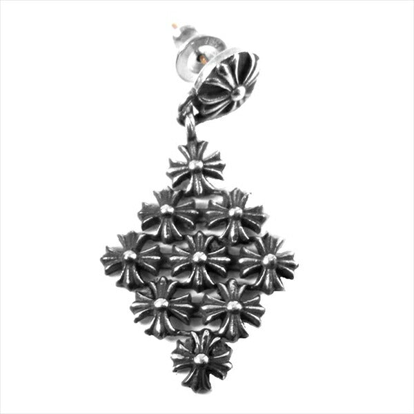 CHROME HEARTS クロムハーツ（原本無） CH Chain Maille Earring CHプラス チェーンメイル イヤリング ピアス シルバー【中古】