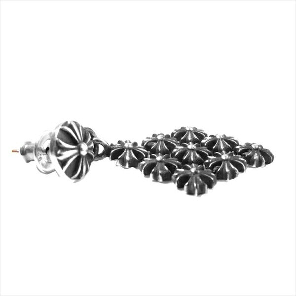 CHROME HEARTS クロムハーツ（原本無） CH Chain Maille Earring CHプラス チェーンメイル イヤリング ピアス シルバー【中古】