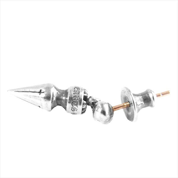 CHROME HEARTS クロムハーツ（原本無） SPIKE TNY DRP スパイク タイニー クロス ドロップ ピアス シルバー【中古】