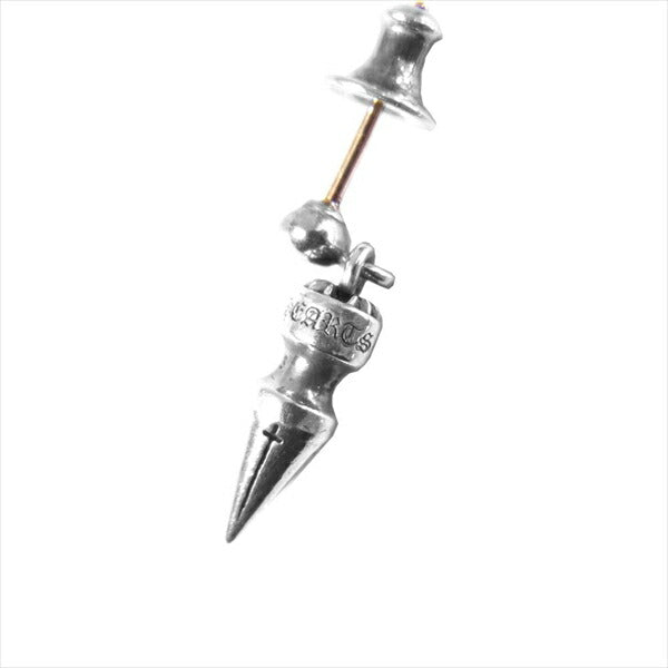 CHROME HEARTS クロムハーツ（原本無） SPIKE TNY DRP スパイク タイニー クロス ドロップ ピアス シルバー【中古】