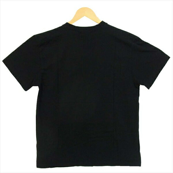 ROEN ロエン ロゴ ペイント スカル プリント 半袖 クルーネック 半袖Tシャツ ブラック系 L【美品】【中古】