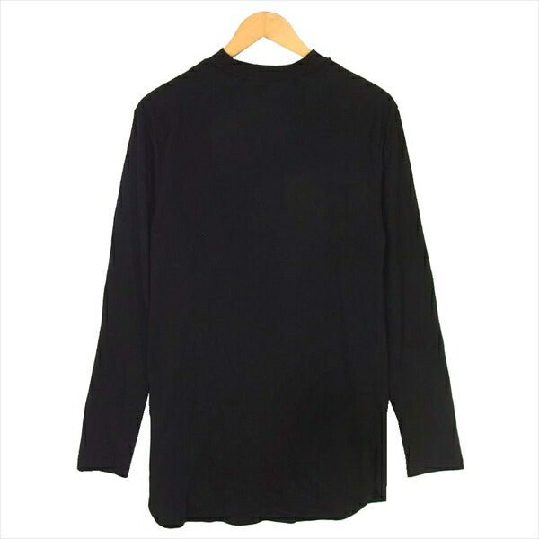 ROEN ロエン 77147008 DRAPE NECK LS スカルラインストーン ドレープネック ロングスリーブ 長袖 カットソー 黒系 SM【中古】