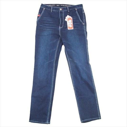 663533 ルーニーテューンズ 刺繍 デニム パンツ インディゴブルー系 88【美品】【中古】