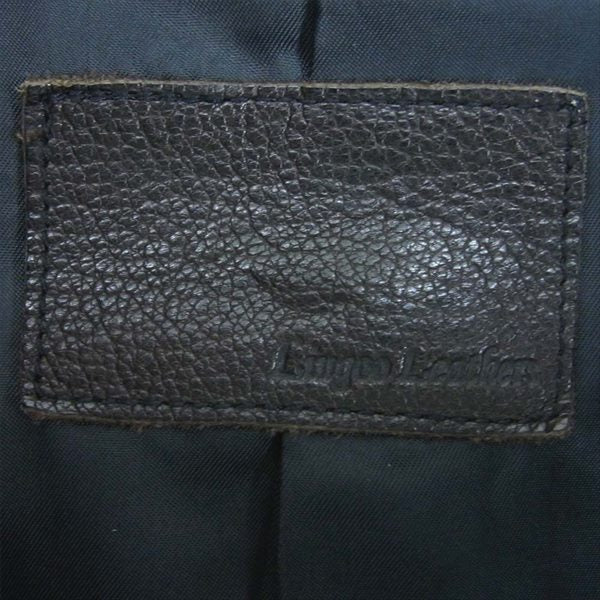 リューグーレザーズ N-2B 馬革 ホースハイド  レザー ジャケット 黒系 L【中古】