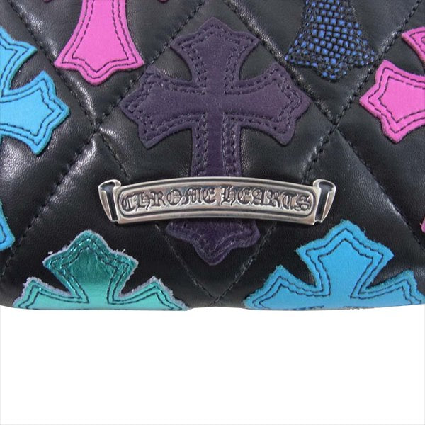 CHROME HEARTS クロムハーツ（原本無） REC F ZIP WALLET スペシャルオーダー レザー ウォレット 長 財布  ブラック系【極上美品】【中古】