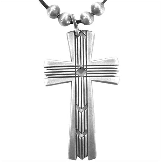 WADDIE CRAZY HORSE ワディ クレイジー ホース クロス ペンダント ネックレス シルバー -【中古】