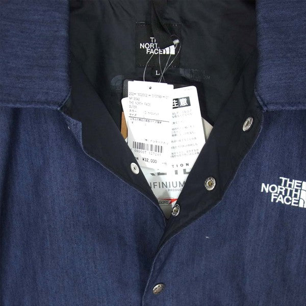 THE NORTH FACE ノースフェイス 国内正規品 20SS NP12042 GTX Denim Coach デニム コーチ ジャケット ネイビー系 L【新古品】【未使用】【中古】