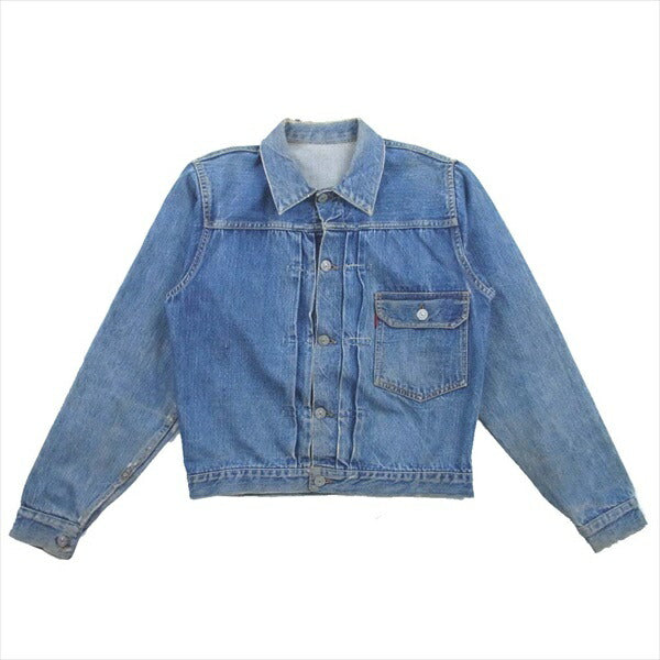 Levi's リーバイス ヴィンテージ オリジナル 506xx 1st シンチバック針無し 1st 片面タブ デニム ジャケット インディゴブルー系【中古】