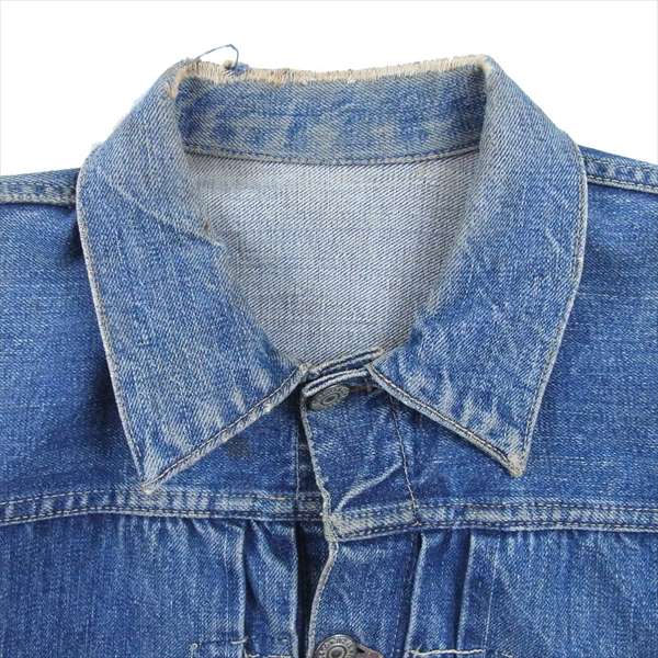 Levi's リーバイス ヴィンテージ オリジナル 506xx 1st シンチバック針無し 1st 片面タブ デニム ジャケット インディゴブルー系【中古】