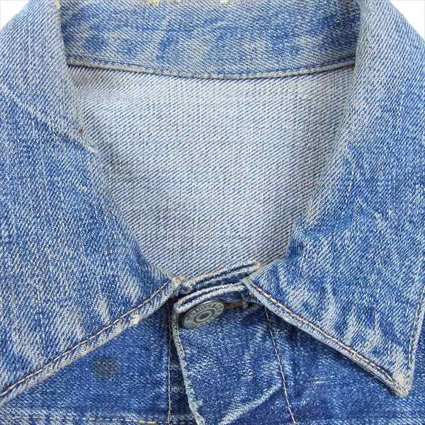 Levi's リーバイス ヴィンテージ オリジナル 506xx 1st シンチバック針無し 1st 片面タブ デニム ジャケット インディゴブルー系【中古】