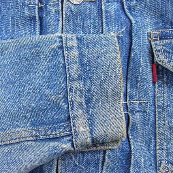 Levi's リーバイス ヴィンテージ オリジナル 506xx 1st シンチバック針無し 1st 片面タブ デニム ジャケット インディゴブルー系【中古】