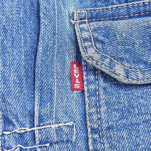 Levi's リーバイス ヴィンテージ オリジナル 506xx 1st シンチバック針無し 1st 片面タブ デニム ジャケット インディゴブルー系【中古】