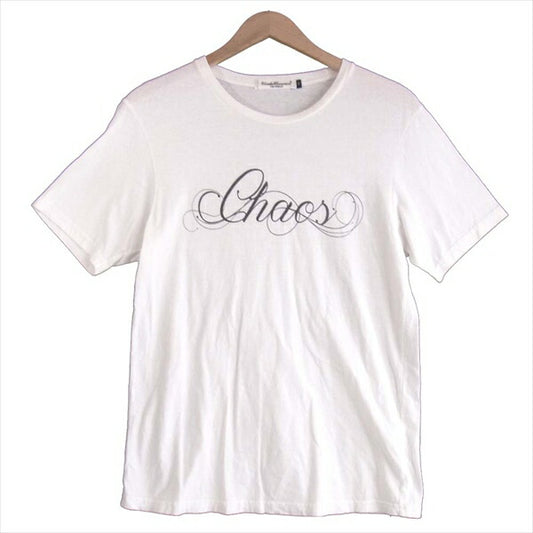 UNDERCOVER アンダーカバー Chaos プリント 半袖 メンズ コットン 日本製 Tシャツ 白系 2【中古】