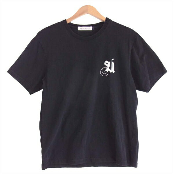 UNDERCOVER アンダーカバー 胸ロゴ バックプリント 半袖 メンズ コットン 日本製 Tシャツ 黒系 2【中古】