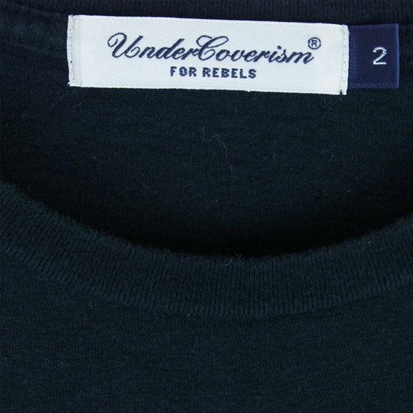 UNDERCOVER アンダーカバー ブランド ロゴ 半袖 Tシャツ ブラック系 2【中古】