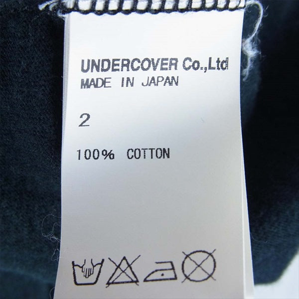 UNDERCOVER アンダーカバー ブランド ロゴ 半袖 Tシャツ ブラック系 2【中古】