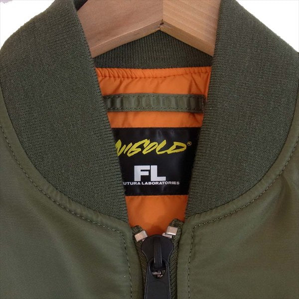 FUTURA LABORATORIES フューチュララボラトリーズ NIGOLD MA-1 JACKET ジャケット カーキ(オリーブグリーン)系 M【極上美品】【中古】