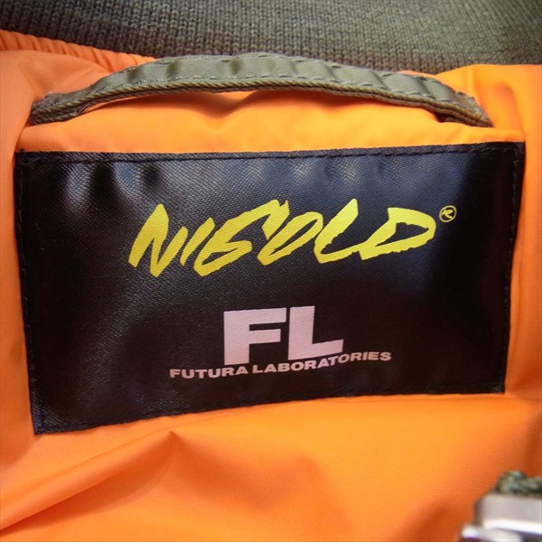 FUTURA LABORATORIES フューチュララボラトリーズ NIGOLD MA-1 JACKET ジャケット カーキ(オリーブグリーン)系 M【極上美品】【中古】
