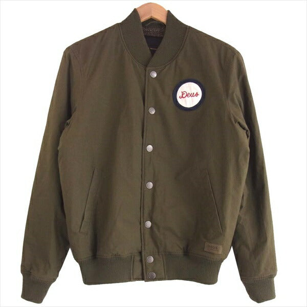 デウスエクスマキナ ×BEAMS ビームス コラボ JMF76779 ワッペン ジャケット カーキ(オリーブグリーン)系 XS【中古】