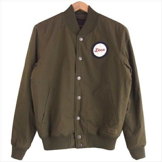 デウスエクスマキナ ×BEAMS ビームス コラボ JMF76779 ワッペン ジャケット カーキ(オリーブグリーン)系 XS【中古】