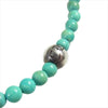 CHROME HEARTS クロムハーツ（原本有） 国内正規店原本付属 4mm BEAD クロスボール ターコイズ ビーズ ブレスレット 水色系【中古】