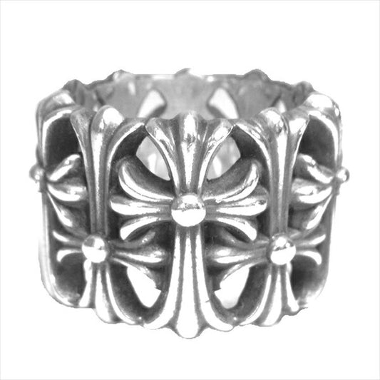 CHROME HEARTS クロムハーツ（原本有） 国内正規店原本付属 CEMETERY セメタリークロス リング シルバー 17号程度【中古】