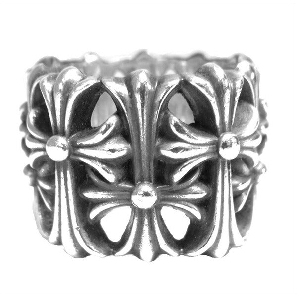 CHROME HEARTS クロムハーツ（原本有） 国内正規店原本付属 CEMETERY セメタリークロス リング シルバー 17号程度【中古】
