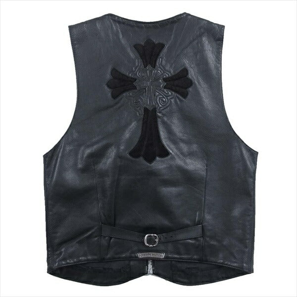 CHROME HEARTS クロムハーツ（原本無） ダガージップ ガンスリンガー レザー ベスト ジレ ブラック系 M【中古】