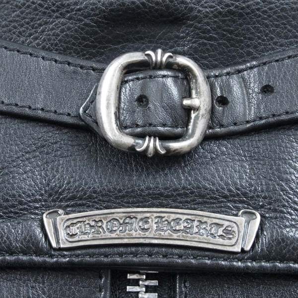 CHROME HEARTS クロムハーツ（原本無） ダガージップ ガンスリンガー レザー ベスト ジレ ブラック系 M【中古】