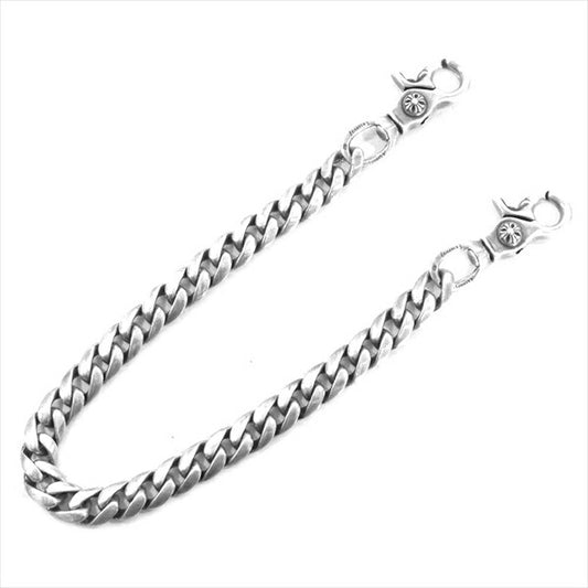 CHROME HEARTS クロムハーツ（原本無） 2クリップ ロング クラシック ウォレットチェーン シルバー【中古】