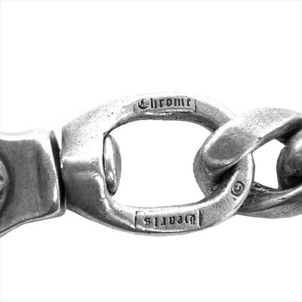 CHROME HEARTS クロムハーツ（原本無） 2クリップ ロング クラシック ウォレットチェーン シルバー【中古】