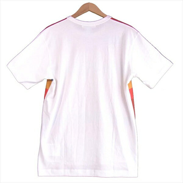COMME des GARCONS SHIRT コムデギャルソンシャツ S28103-2 マルチカラーストライプ クルーネック Tシャツ 白系 X【新古品】【未使用】【中古】