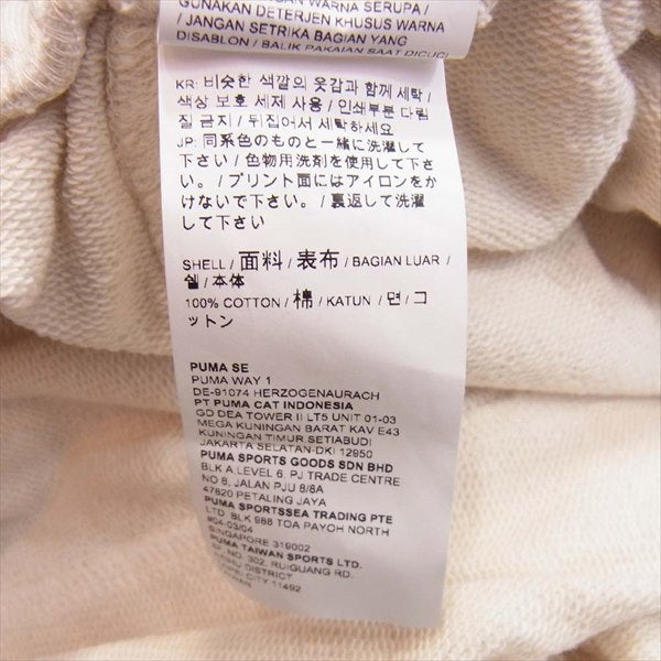 ウィンダンシー 530634 01 ×プーマ PUMA BYE DYE SHORTS ショートパンツ オフホワイト系 L【新古品】【未使用】【中古】