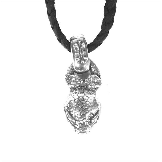 A&G エーアンドジー バイパー VIPER ペンダント チョーカー ネックレス シルバー【中古】