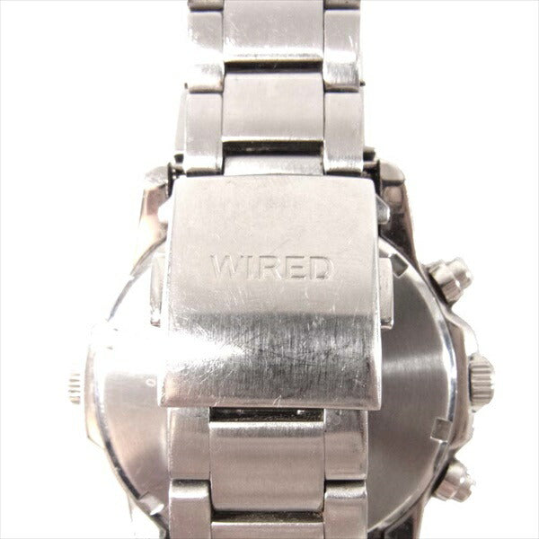 WIRED ワイアード VK07-K090 腕時計 メンズ カレンダー 時計 ウォッチ シルバー【中古】