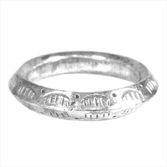 CALEE キャリー Triangle ring ナロー トライアングル 指輪 刻印 リング シルバー 16号程度【中古】